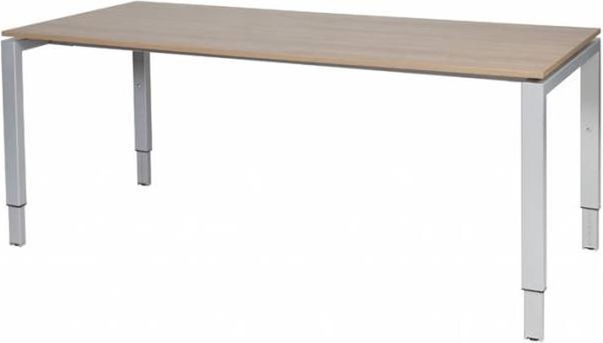 Verstelbaar Bureau - Domino 180x90 Havana Kersen - alu frame
