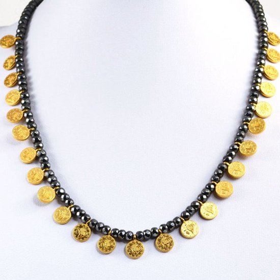 Edelsteen Hanger Amethist Diamantvorm - Verguld - 15 x 12 mm