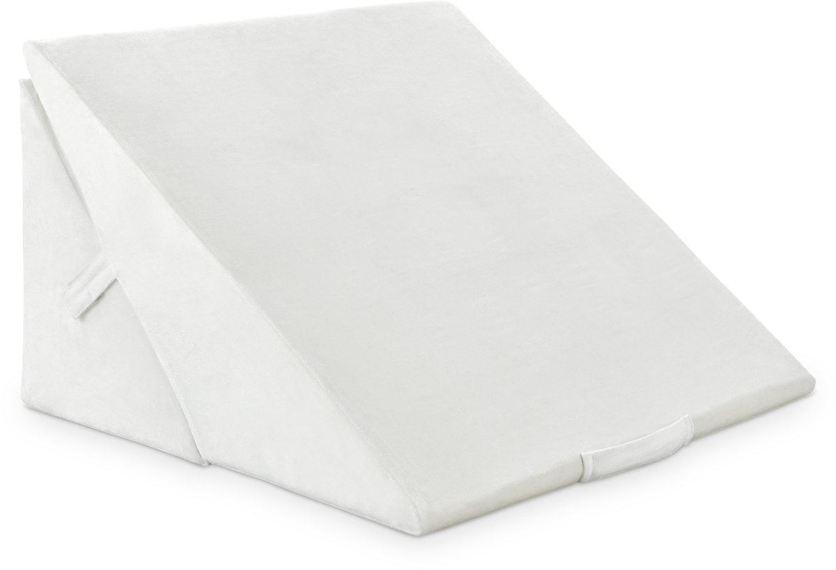 COSTWAY 7-in-1 Bedwig Kussen, Verstelbare Ergonomisch Spon Kussen, Folding Support Kussen met Afneembare Hoes voor Slapen, Rusten, Lezen, Snurken, Pijn in de Benen en Rugpijn (Wit)