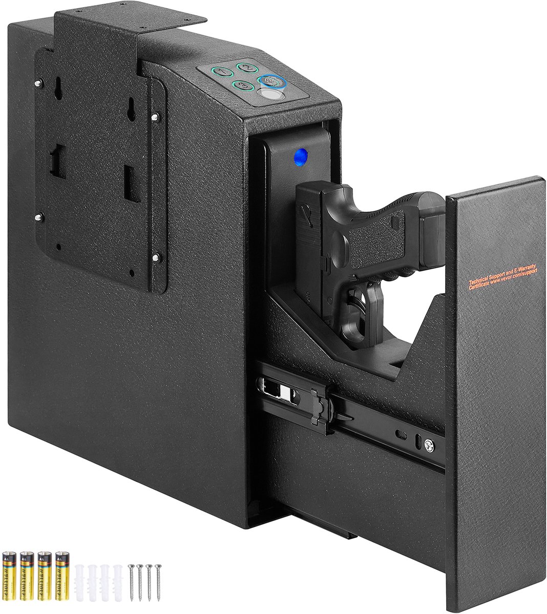 Cofes-forts pour armes à feu, boîte à odorbiométrique, empreinte digitale, mot de passe, boîte à odoren acier déverrouillée, anti-efaction avec boîte de force prédire pour armoire de bureau