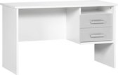 Bureau Incl Aluminium Fronten - Wit - Effen