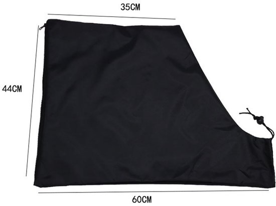 Bladblazer vacuümzak - Waterdichte - 420D - Met rits aan de onderkant en trekkoord - Voor bladstofzuigers en bladblazer - Universele - Zwart - 44*60 cm van Vallein. — afbeelding 5