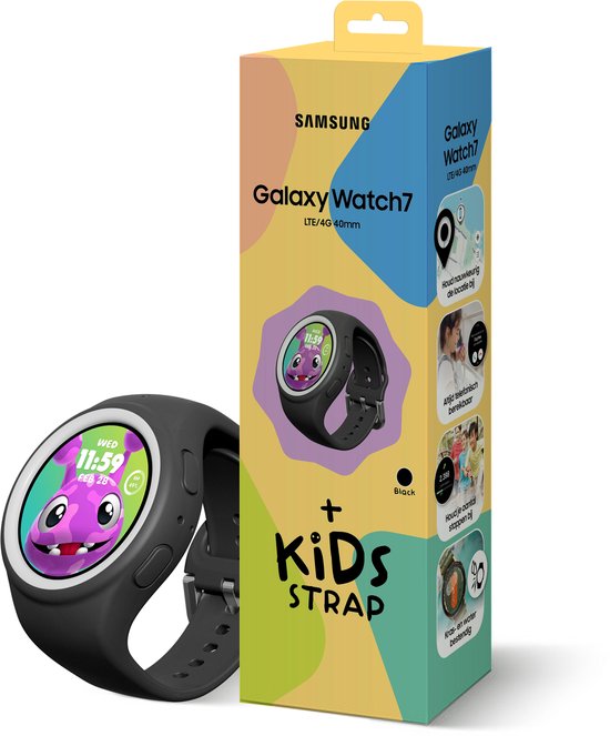 Samsung Galaxy Watch7 40mm Smartwatch Kids Band, E-sim, GPS, Hartslagmeter, Activity Tracker