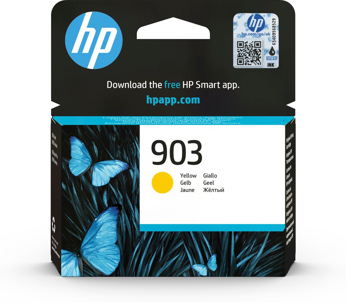 HP 903 - Geel - origineel - blister - inktcartridge - voor Officejet 6951, 6954, 6962; Officejet Pro 6960, 6961, 6970, 6971, 6974, 6975