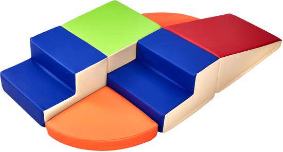 4-delig klimspeelgoed voor peuters: PU Leather Soft Play Set - Foam