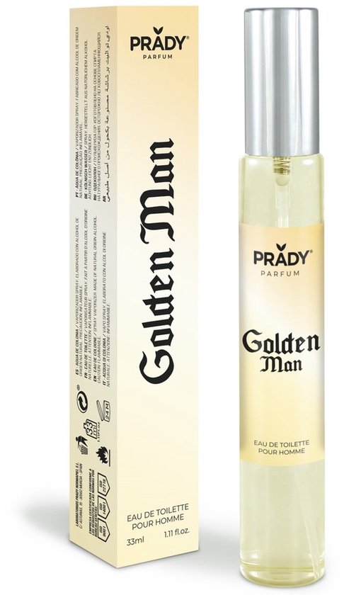 Prady Golden Man Eau de Toilette Pour Homme 33ml