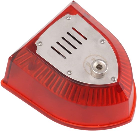 Dpofirs Alarme solaire pour répulsif d'animaux, sirène de sécurité extérieure avec 6 LED clignotantes, son de 129 dB, pour verger, thé, jardin, villa, ferme, lapin, renard, cochon sauvage