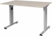 Schaffenburg Verstelbaar Bureau - 120x80 Eiken - alu frame