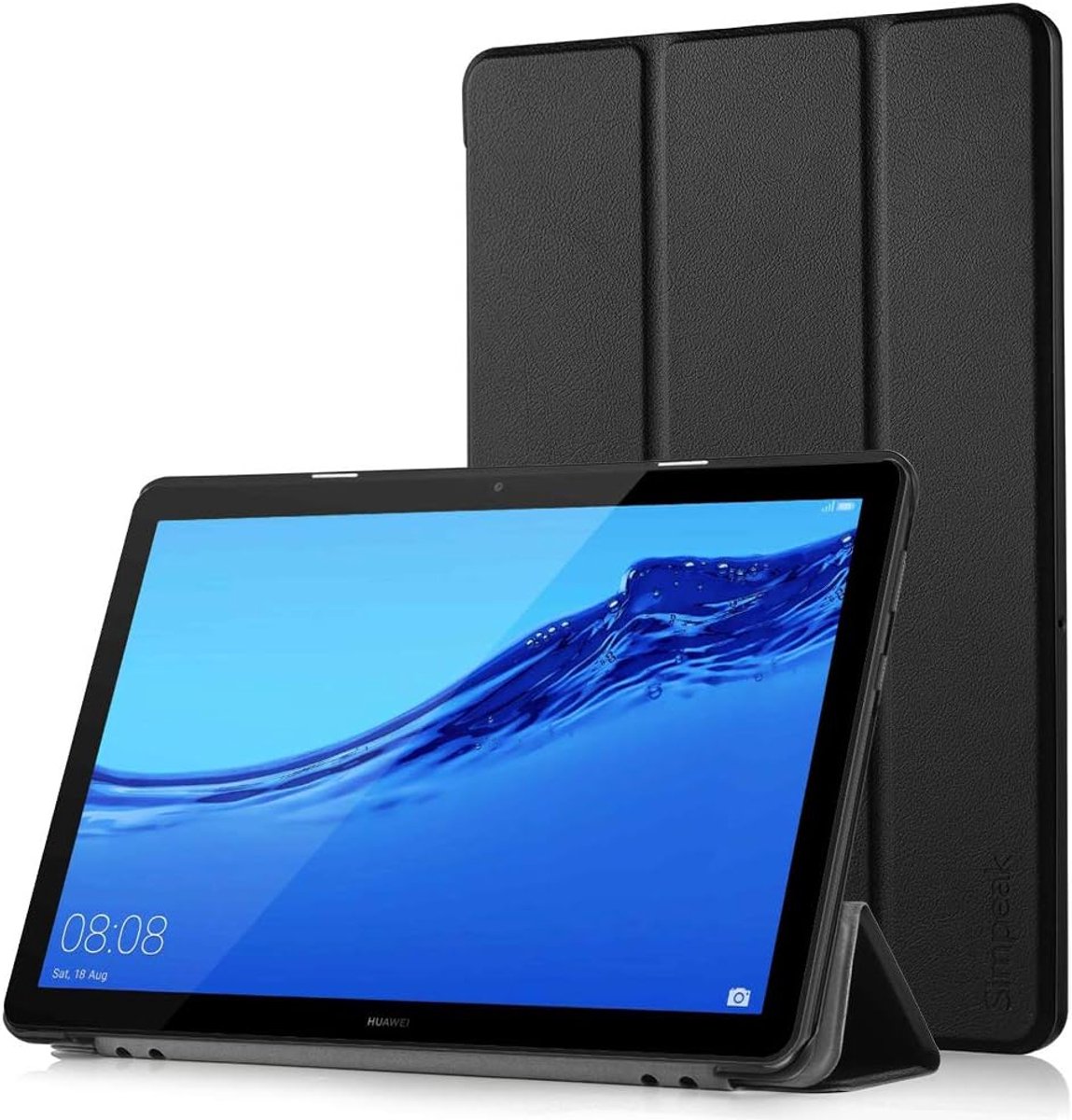 Ultradunne Hoes voor Huawei Mediapad T5 10.1 met Standaardfunctie - Beschermhoes voor Tablets