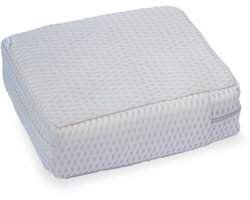 LIVIN' Spa Zitje Deluxe - Whirlpools - Spa Zitkussen - Spa Zitverhoger - Badkussen - Badkussens voor in bad - Hottub Accessoires - Geschikt voor Spa, Jacuzzi, Hottub, Bad - Zacht en comfortabel - Uitwasbaar - Blijft op Bodem - 38x30x12CM - Beige