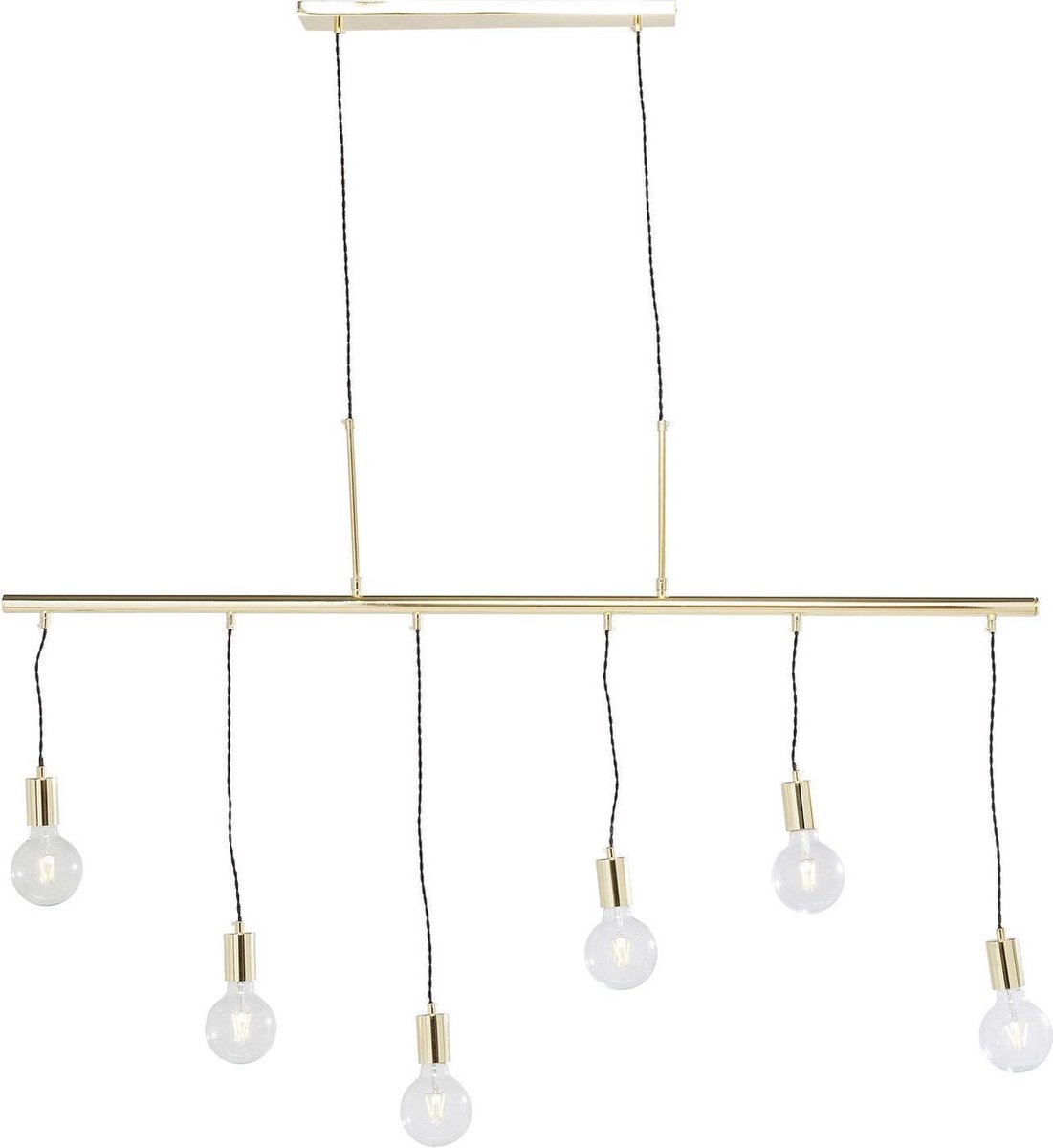 Kare Hanglamp Pole Brass Six