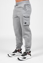 Gorilla Wear Hudson Cargo Joggingbroek -Trainingsbroek - Grijs Melange - L
