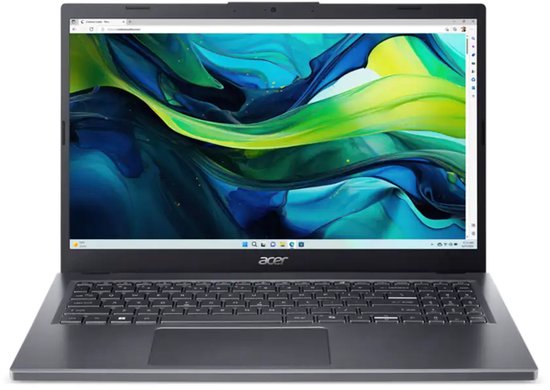 Acer Aspire 15 A15-51M-72C9 Intel Core 7 150U Laptop 39,6 cm (15.6") Full HD 16 GB LPDDR5-SDRAM 1 TB SSD Wi-Fi 6E (802.11ax) Windows 11 Home Grijs - Acer - Hoofdafbeelding