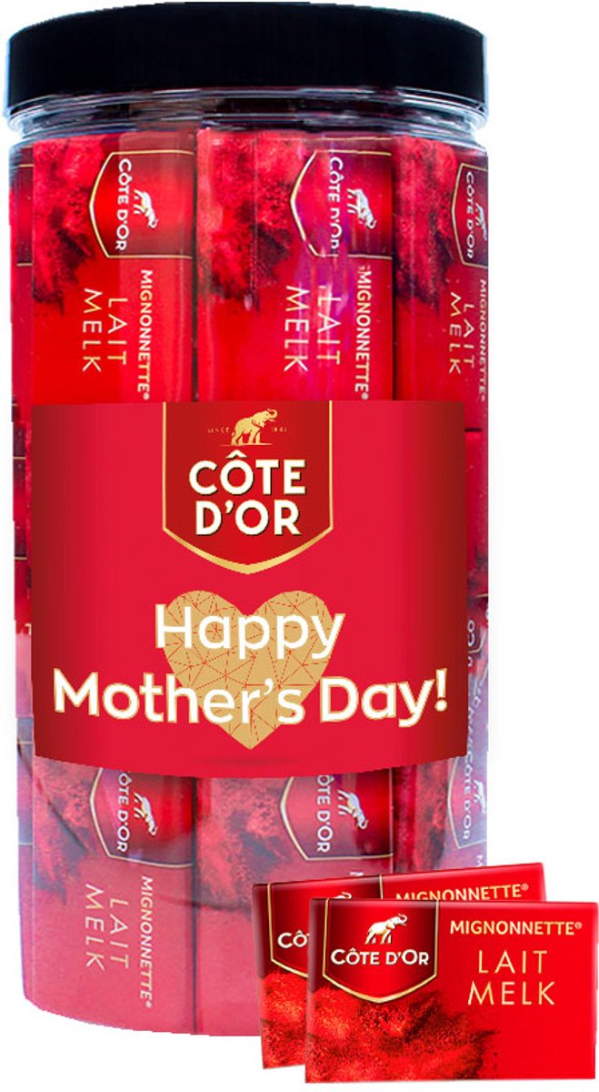 Côte d'Or Mignonnette Melk "Happy Mother's Day!" - tabletten melkchocolade - Moederdag cadeau - Belgische chocolade - 750g