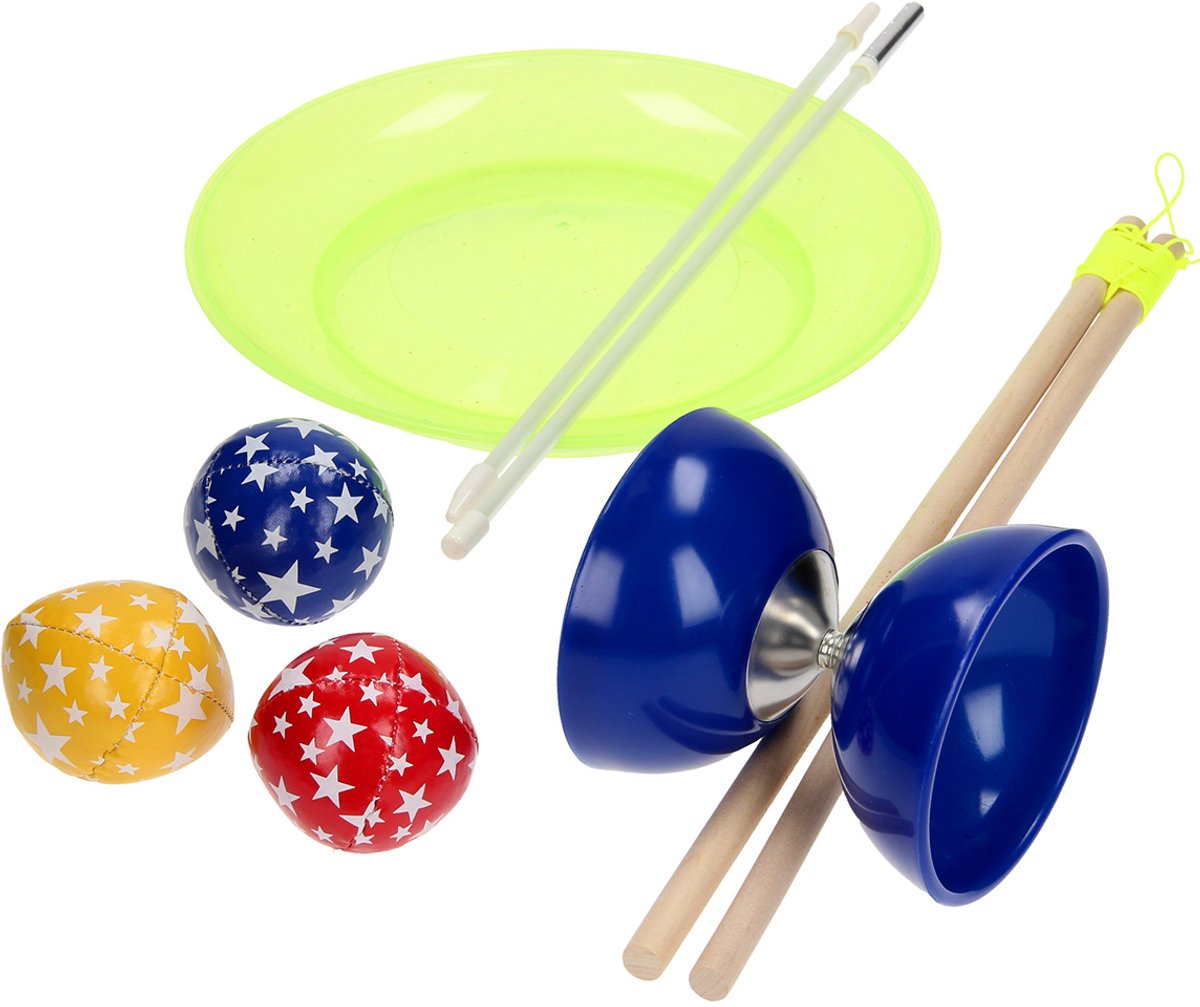 Acrobat Jongleerset Junior 3-delig - Diabolo, Jongleerbord, Jongleerballen — cadeau in Spellen & Speelgoed - foto 2