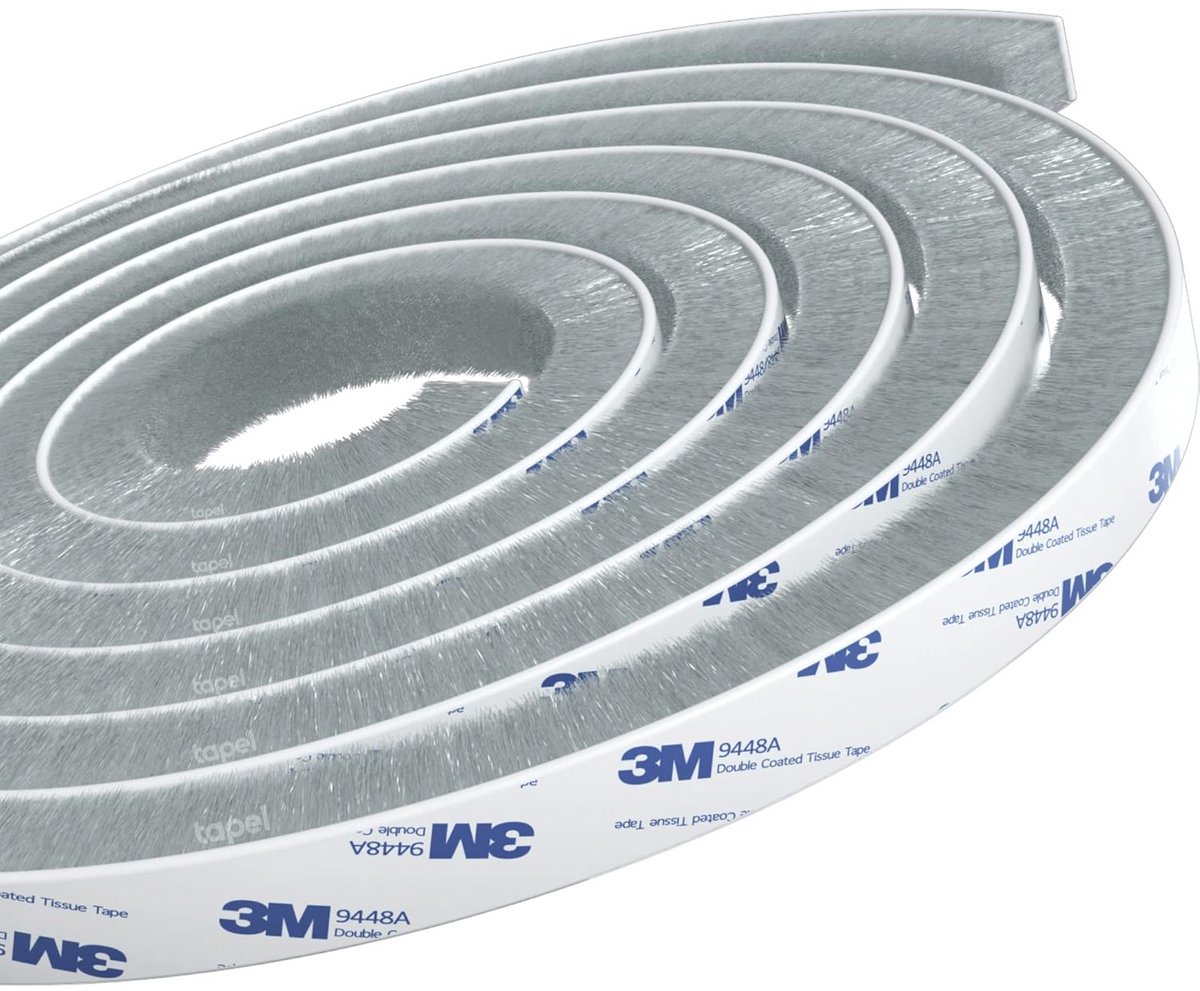 Weerstrippen voor Raam en Deur - Tochtstopper Afdichtstrip - 5 m x 9 mm x 15 mm - Temperatuurbestendig