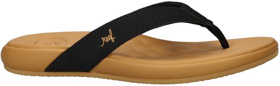 Slippers Reef CUSHION HARMONY BLACK /TAN pour femme - noir/tan