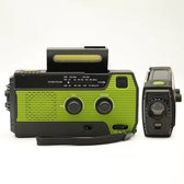 Bol.com Noodio noodradio Solar Opwindbaar en Batterij - Inclusief Noodfluitje - Noodpakket - Draagbare Survival Radio - 4000 mAh... aanbieding