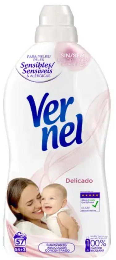 Vernel Wasverzachter Fresh Control – 900 ml – Langdurige Frisheid & Zachtheid (36 Wasbeurten)