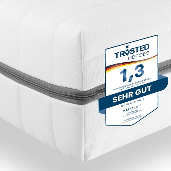 Sleepneo matras 140x190 - 18 cm dik - H2 & H3 - koudschuim - 7 zones - gemiddeld