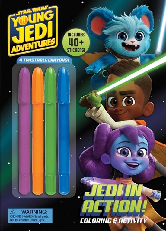 Color & Activity with Twistable Crayons- Star Wars Young Jed ... - cover