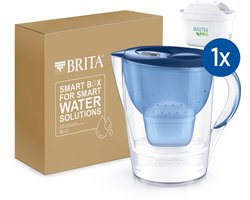 BRITA Marella XL Waterfilterkan 3.5L - Blauw - met 1 MAXTRA PRO Waterfilter - BPA-vrij, Vaatwasmachinebestendig, Duurzaam verpakt