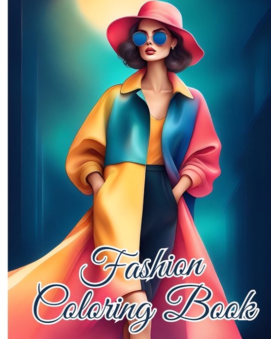 Fashion Coloring Book For Teens - cover
