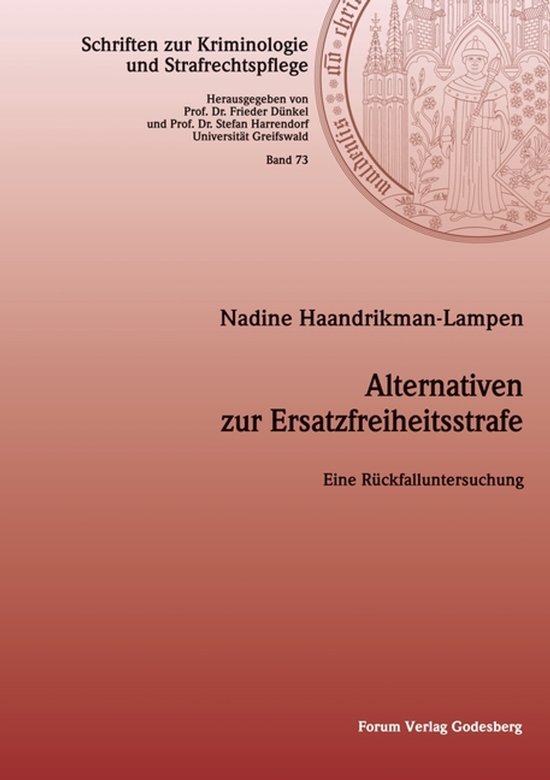Alternativen zur Ersatzfreiheitsstrafe - cover