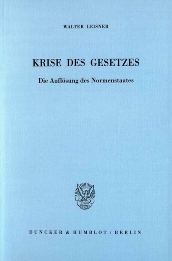 Krise des Gesetzes