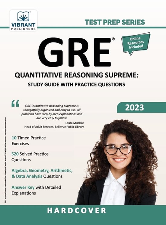 Test Prep- GRE Quantitative Reasoning Supreme - cover