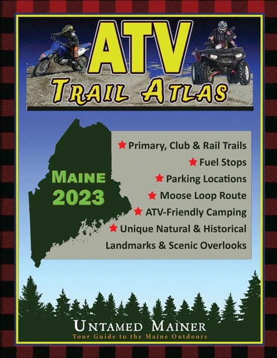 2023 Maine ATV Trail Map Atlas - cover
