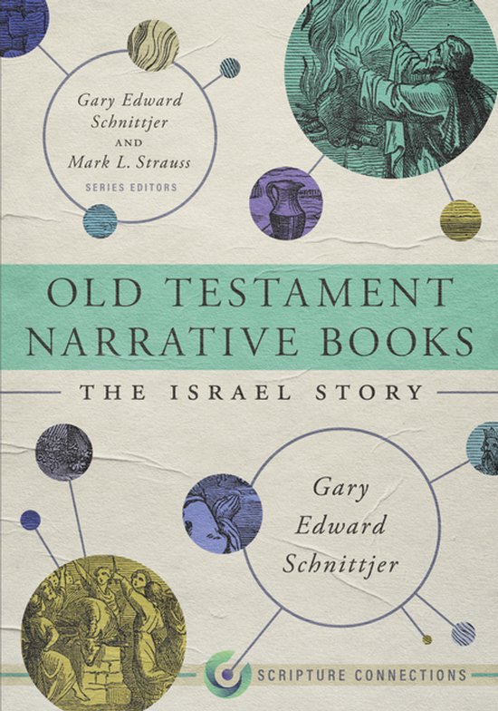 Couverture du livre 'Old Testament Narrative Books: The Israel Story' avec illustrations et texte.