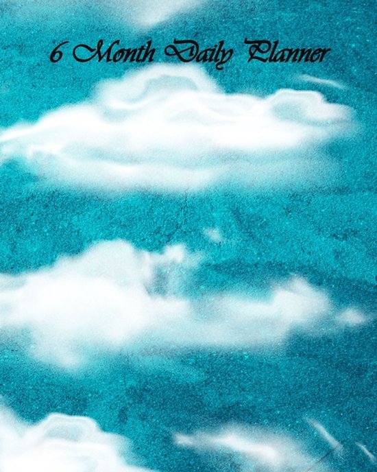 Clouds 6 Month Daily Planner - cover
