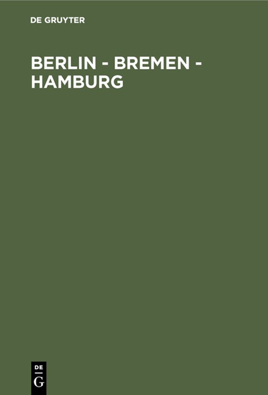 Berlin - Bremen - Hamburg - cover
