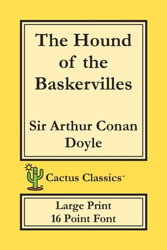 Cactus Classics Large Print-The Hound of the Baskervilles (C ... - cover