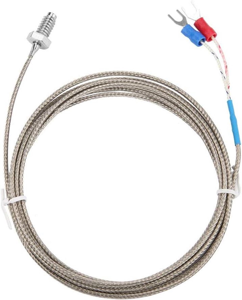 Image of 5M Lengte Thermokoppel K Type Kabel M6 BSW Schroefdraad Temperatuur Meetsonde K Thermokoppel Sensoren met Breed Meetbereik (2M)