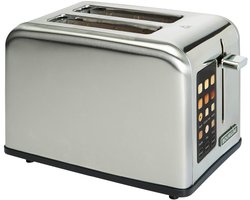 Bourgini Digitale Broodrooster - Toaster met touchscreen digital display - 6 warmteniveaus - 2 extra brede broodsleuven Bourgini Digitale Broodrooster - Toaster met touchscreen digital display - 6 warmteniveaus - 2 extra brede broodsleuven