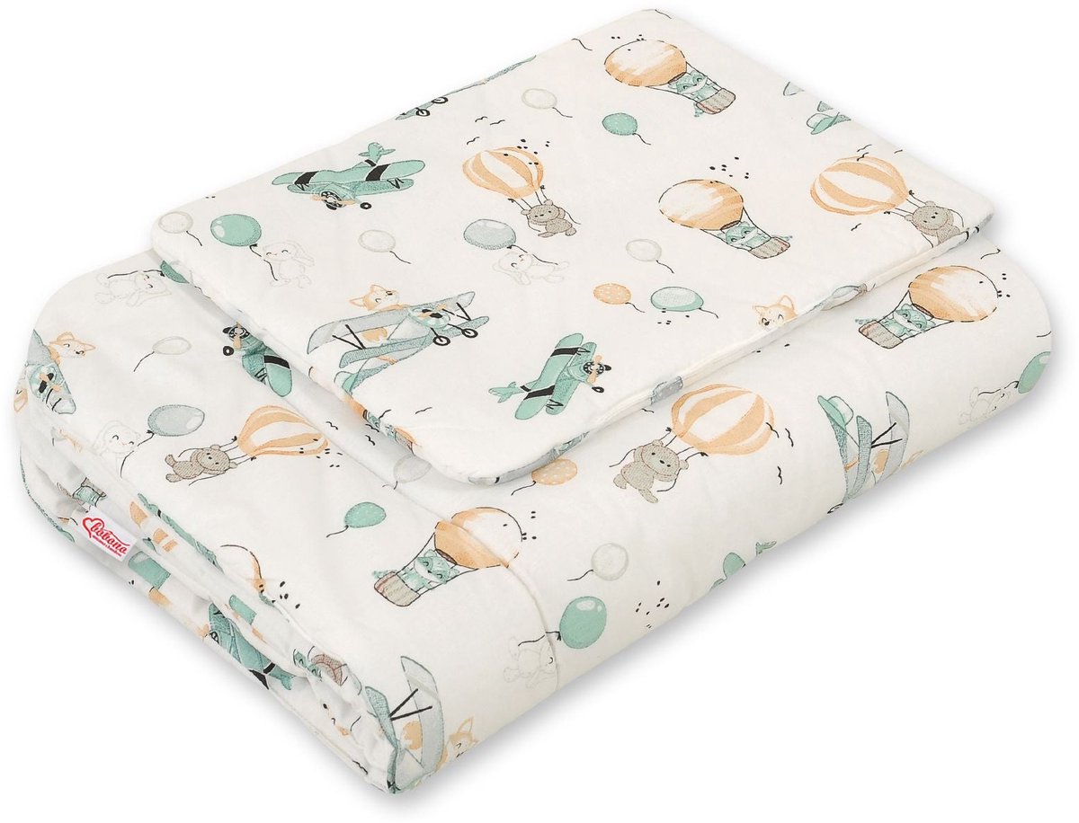 Beddengoedset 2-delig 75x100cm NEWBORN - luchtavontuur