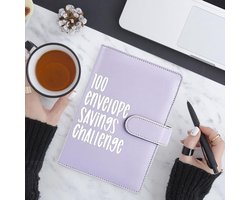 Peysaitr - 100 Envelope Challenge Binder-A5 Envelope Money Challenge Binder-Spaarmap Geld - Spaarpot - Geld Sparen - Money Planner - Paars Peysaitr - 100 Envelope Challenge Binder-A5 Envelope Money Challenge Binder-Spaarmap Geld - Spaarpot - Geld Sparen - Money Planner - Paars