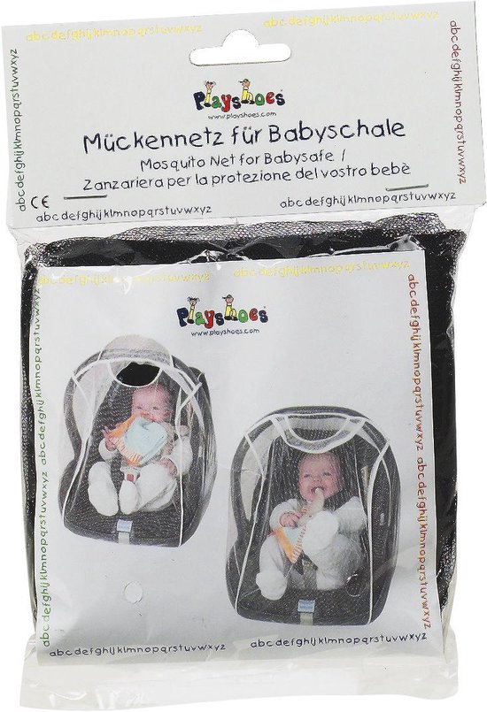 Playshoes - Muskietennet/klamboe voor autostoeltjes - Zwart - maat Onesize van Playshoes. — afbeelding 2