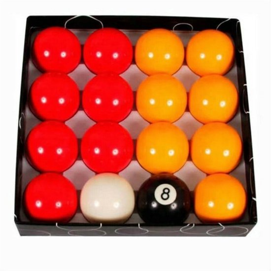 Casino English Pool ballen set 50,8 mm - Fenolhars - Duurzame Poolballen - Gepolijste Biljartballen - A-klasse Biljart