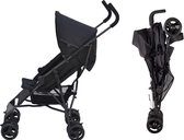 Bebies First Buggy Plooibuggy – Lichtgewicht en Makkelijk Inklapbaar Wandelwagen met Meerdere Verstelbare Standen Rugleuning (Vanaf 6 Maanden Tot 22 kg) Met grote Boodschappenmand - Zwart
