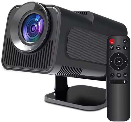 Mini Beamer 4K - Draagbare Projector - 390ANSI - ANDROID 11.0 - NETFLIX - Zeer helder - Ingebouwde Audio