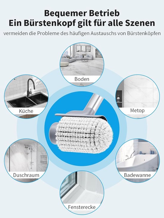 2-in-1 Elektrische Reinigingsborstel voor Diepe Reiniging en Onderhoud van Merkloos	 — afbeelding 2