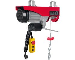 Elektrische Takel van , 1000 Kg Hefvermogen, 1600 W 220 V Staalkabellier, 427cm Kabel Afstandsbediening, 12 M Hefhoogte, Zuiver Koperen Motor Voor Garage, Magazijn, Fabriek