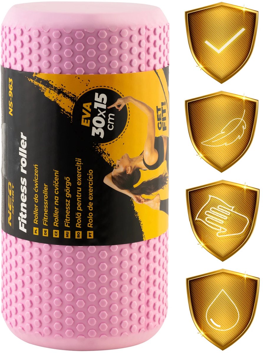 EVA foam roller voor oefeningen NS-963 roze thumbnail 3