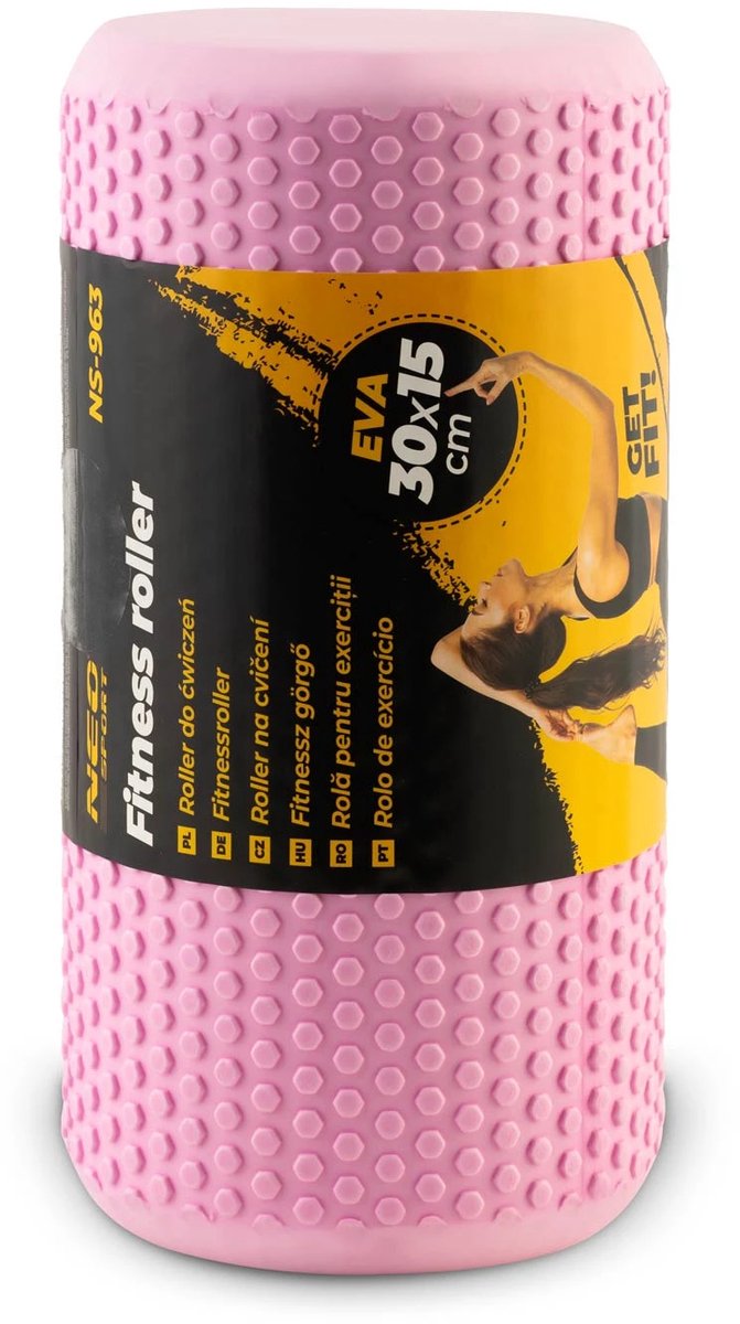 EVA foam roller voor oefeningen NS-963 roze thumbnail 4