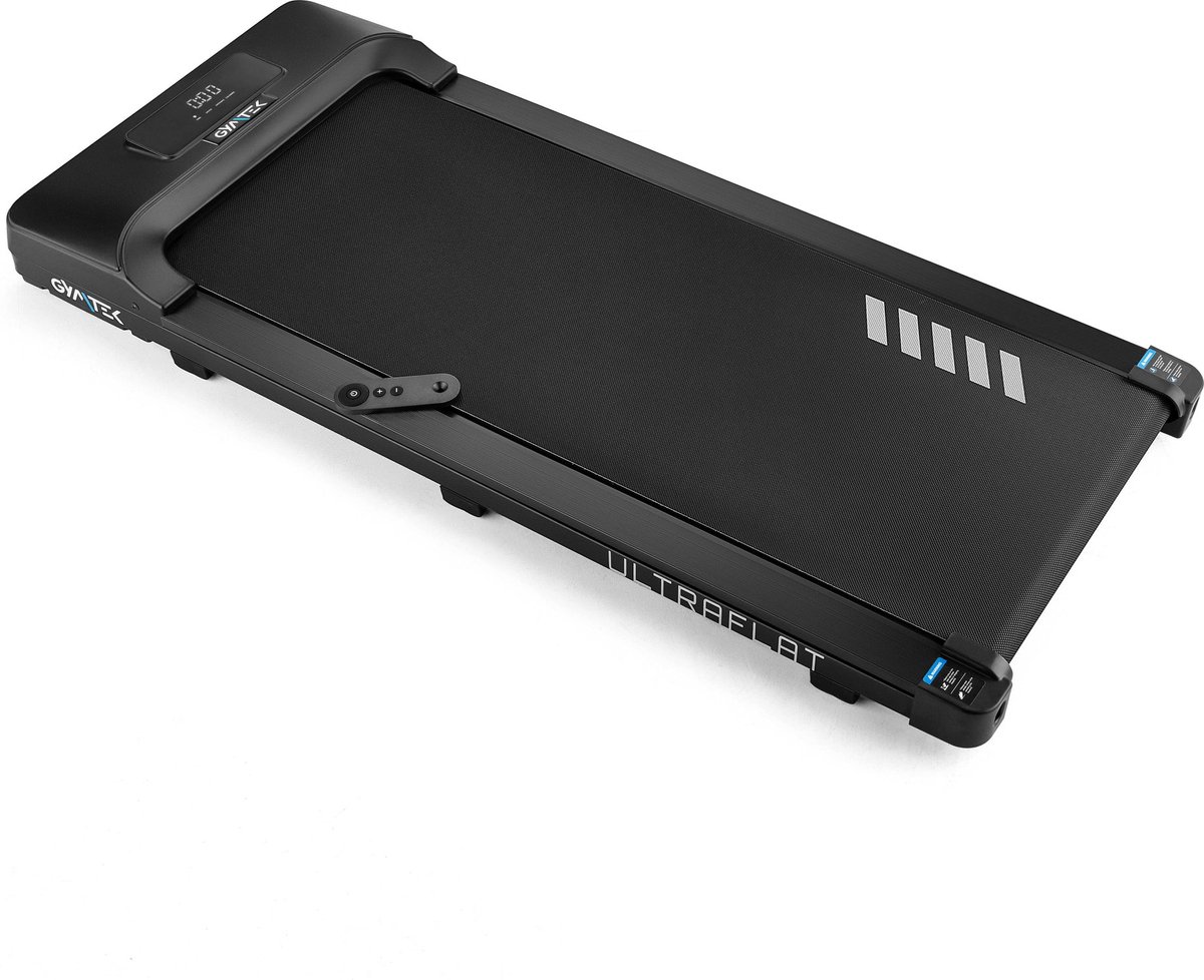 Afbeelding 2 van Gymtek® Loopband - Walking Pad - Wandelband voor Onder het Bureau - Inklapbaar - tot 8 km/h - Antislip - tot 100 kg - 2 HP - Bluetooth - XT100