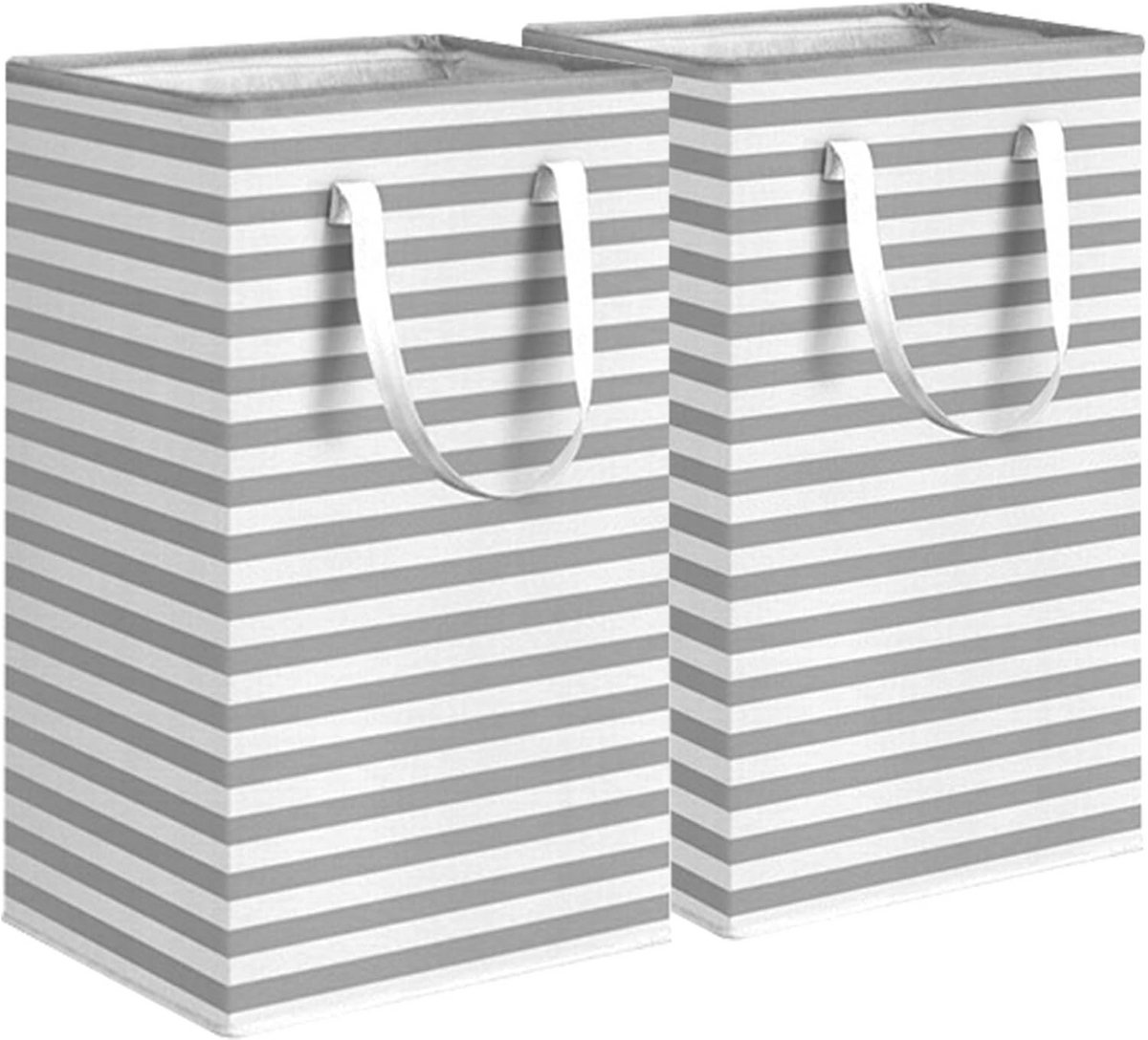 Goedkoopste Opvouwbare wasmand 75 liter - 2 stuks, multifunctionele opbergmand voor vuile was, speelgoed en meer - Ideaal voor slaapkamer en badkamer