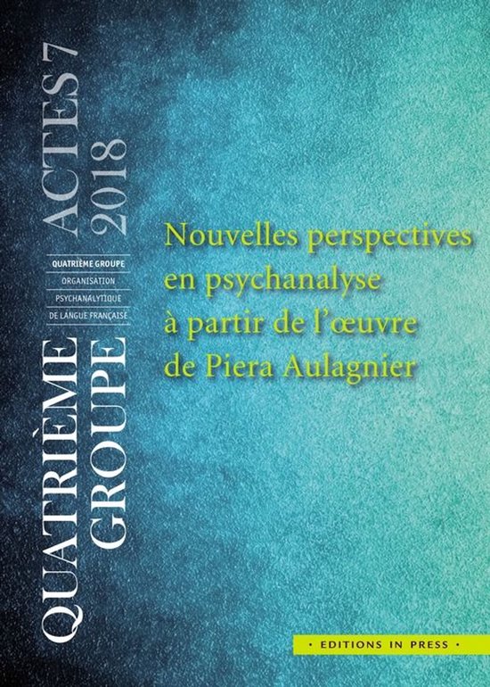 Actes du quatrième groupe - Nouvelles perspectives en psych ... - cover
